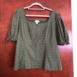 Rachel Parcell eyelet top